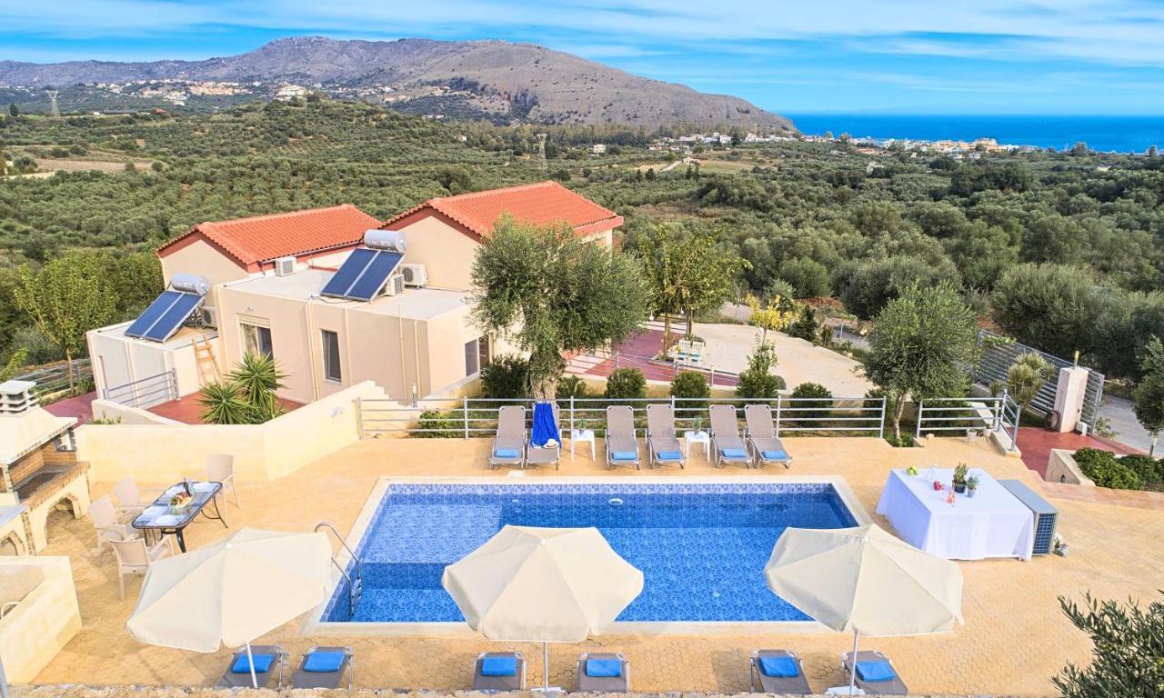 Aqua Blue Villas With Heated Pool Mathés 외부 사진